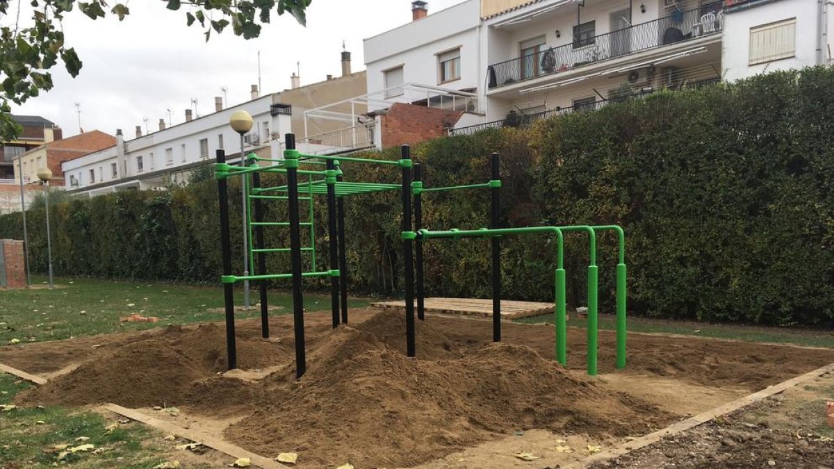 El parque de entrenamiento.