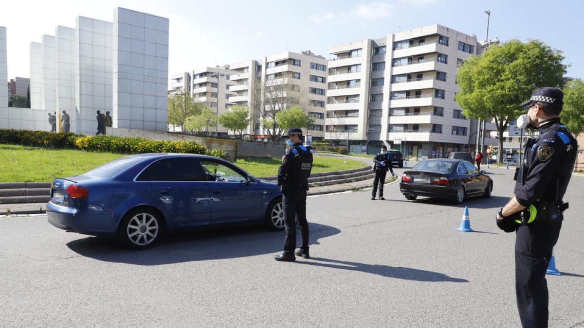 Imagen de archivo de un control de la Urbana en la plaza Europa.
