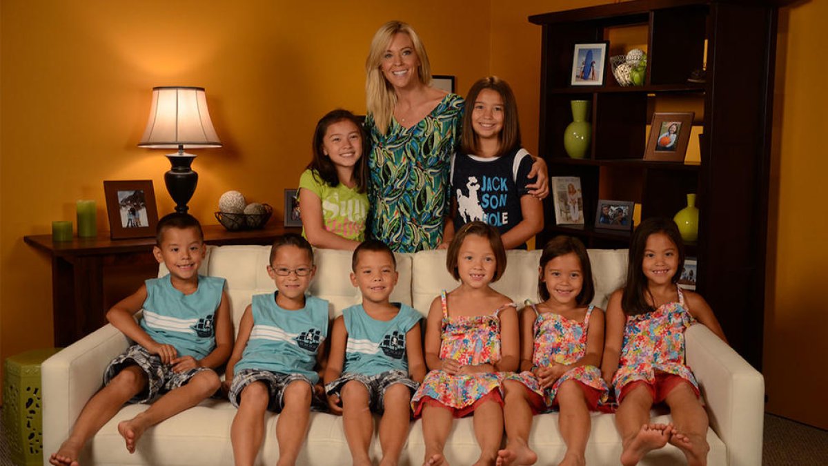 Kate i els seus vuit fills al programa.