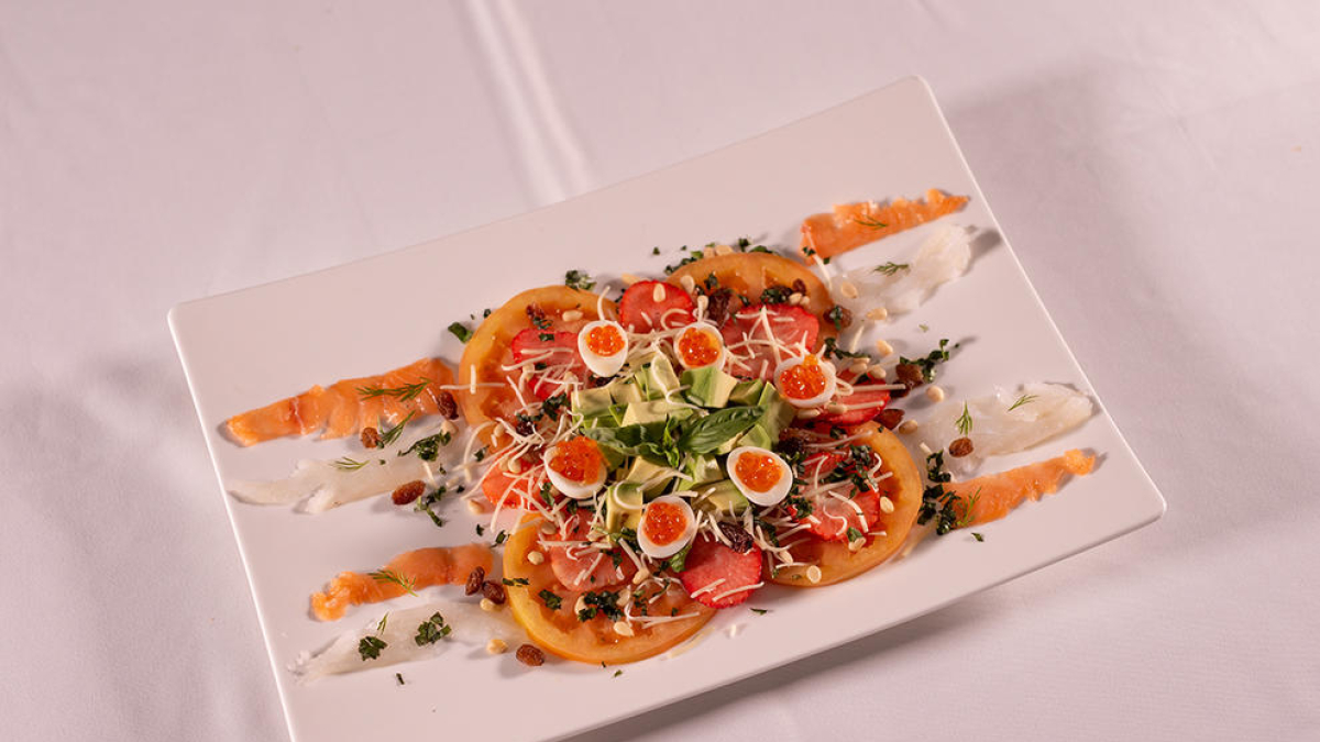 Una ensalada de caviar.