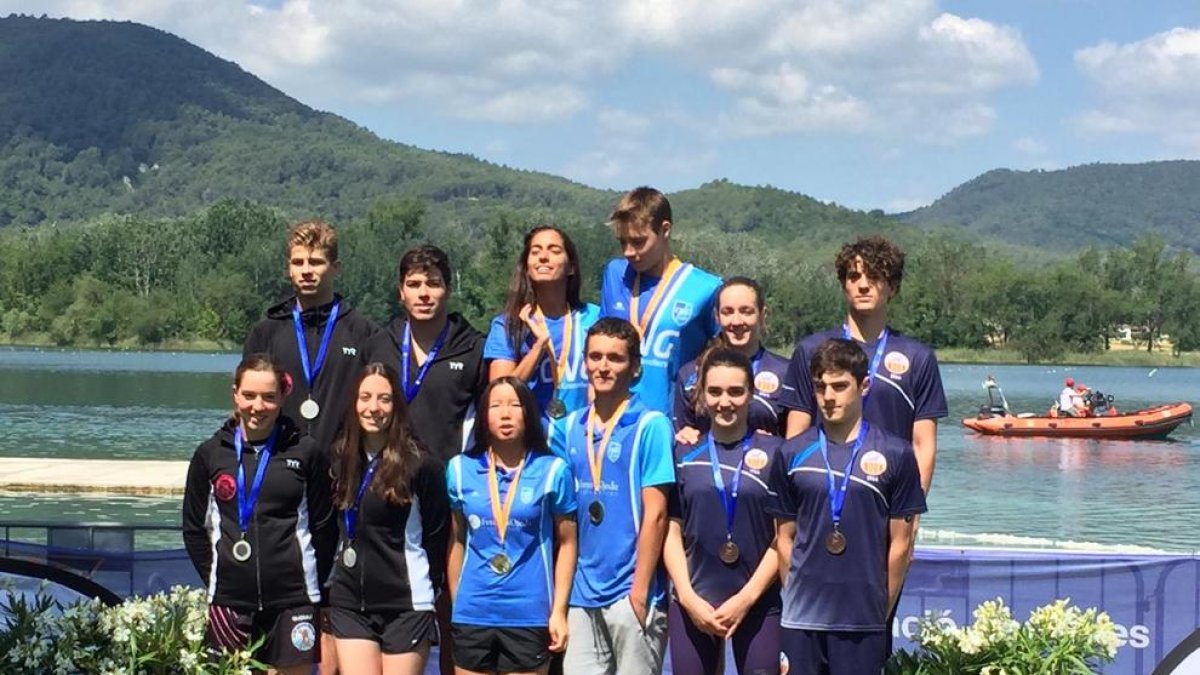 El CN Cervera, medalla de plata al Campionat de Catalunya.