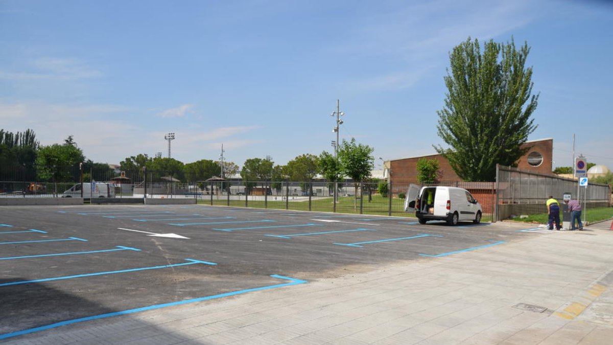 El aparcamiento de la calle Llorenç Vilaró.