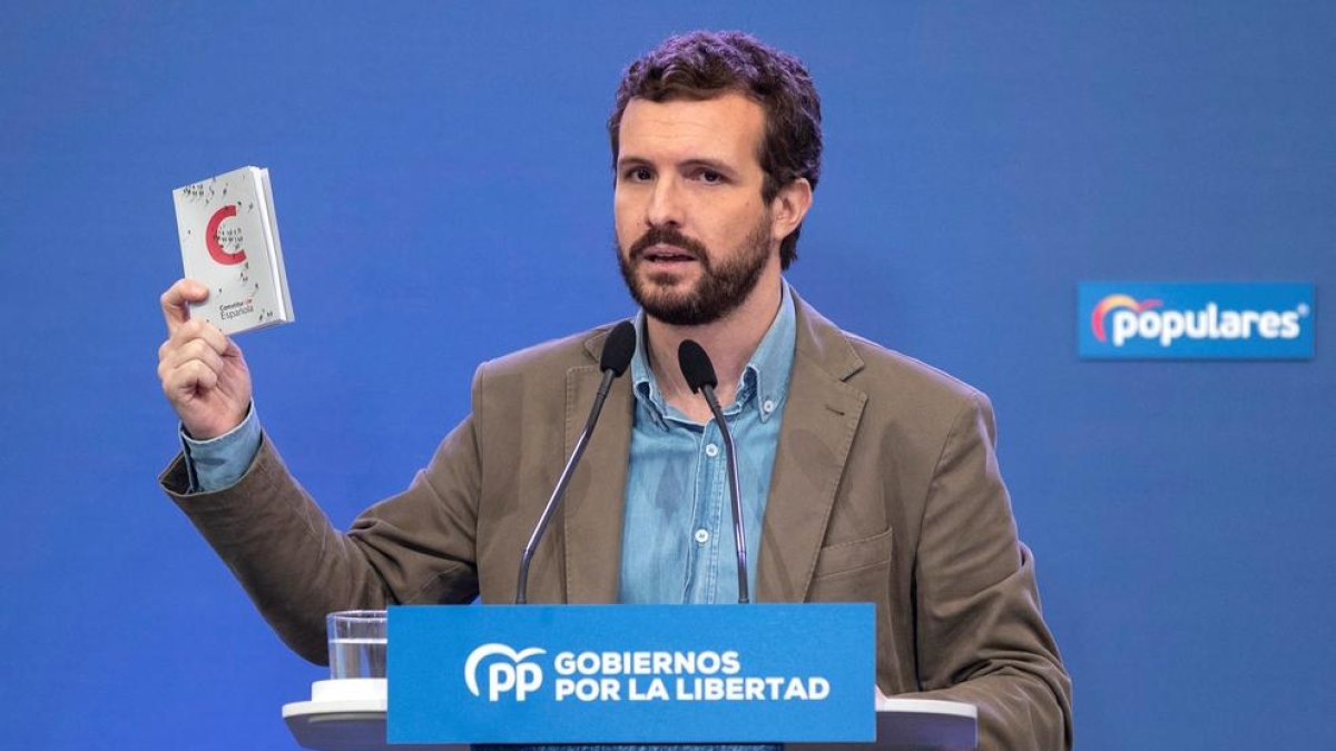 El líder del PP, Pablo Casado.