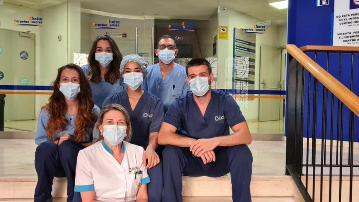 Foto de grup de l’equip d’Urgències de la Perpetu Socors.