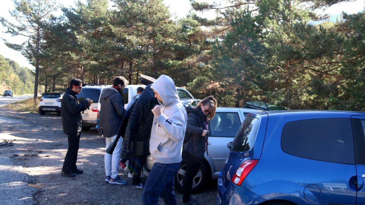 ‘Caçadors’ de bolets, ahir al Berguedà.