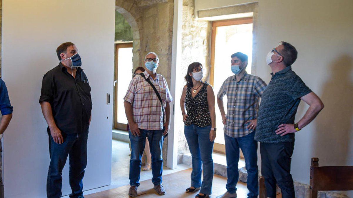 L’exvicepresident es va reunir amb diversos edils al castell de Ciutadilla divendres.