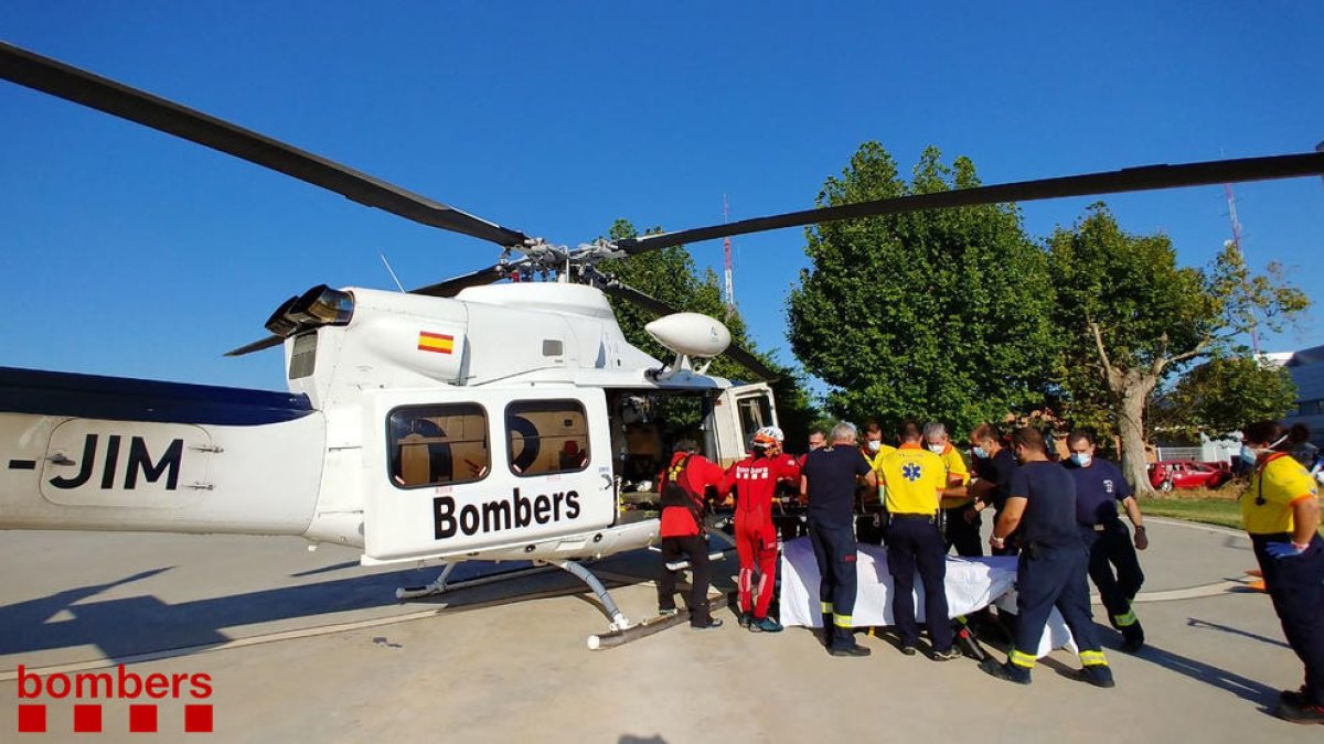 Rescat dimecres passat d’un home després de caure per un barranc a la Baronia de Rialb.