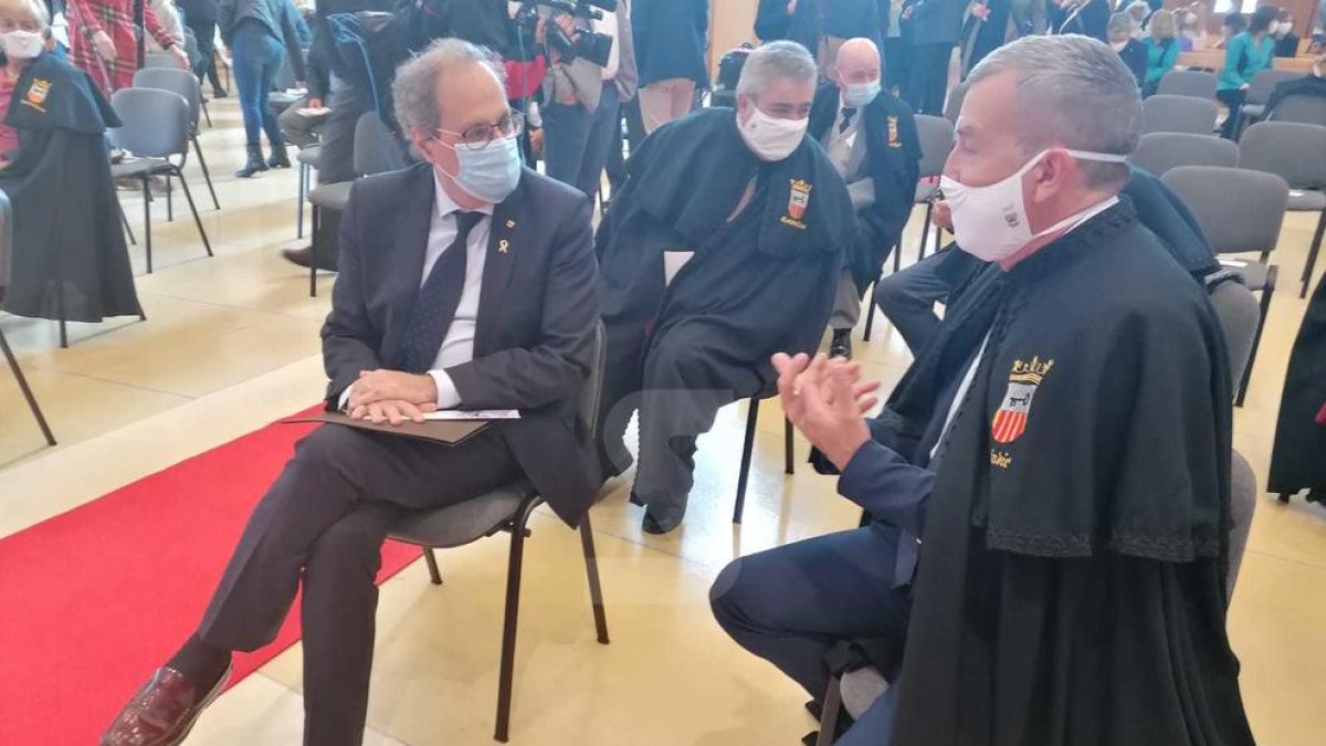 Torra presideix l'acte de l'Hèsta d'Aran