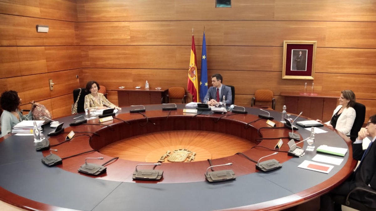 La reunión del Consejo de Ministros de este martes.