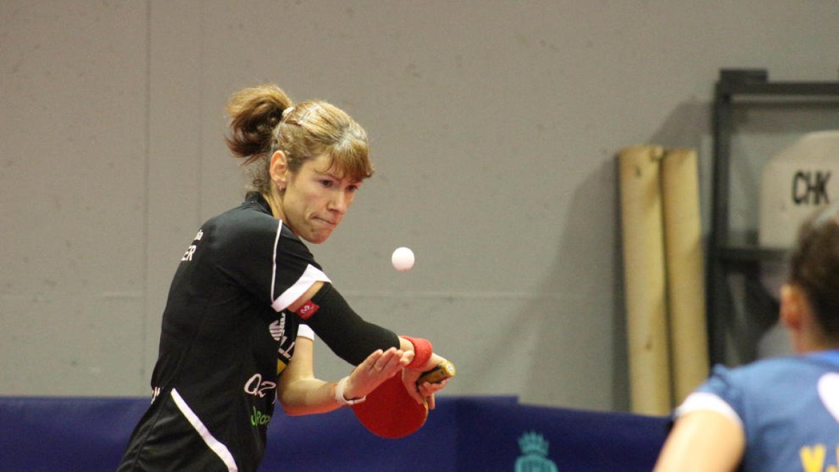 Svetlana Bakhtina en un instant del partit.