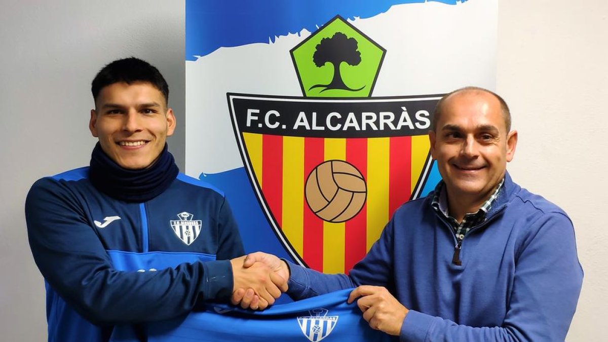 Cayola, durant la presentació oficial amb l’Alcarràs.