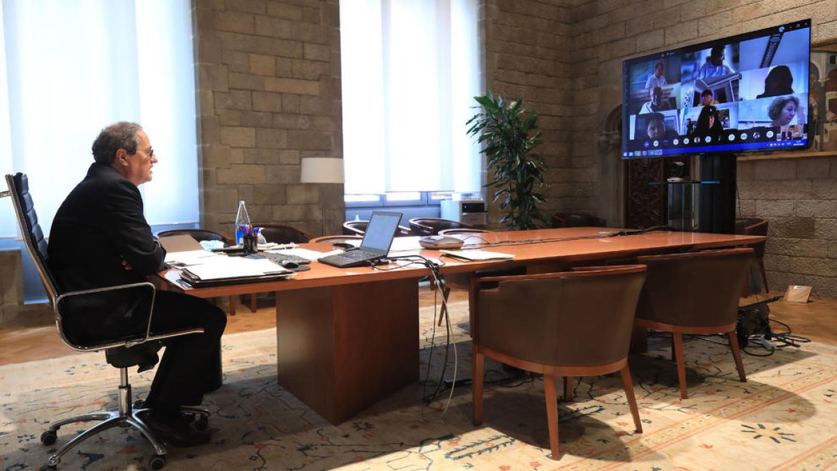 Torra es va entrevistar amb edils de la Noguera.