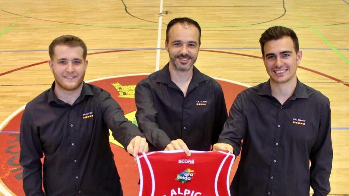 Isart, amb els seus col·laboradors Oriol Florensa i Marc Díaz.