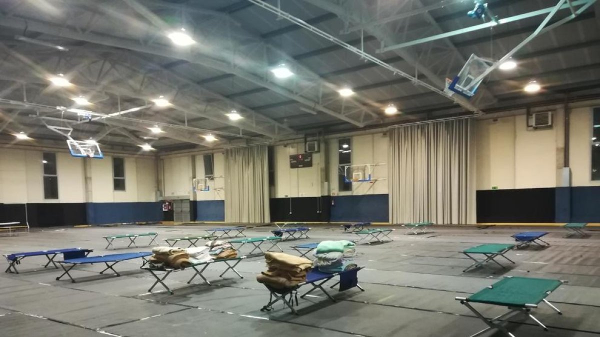 El pavelló Agnès Gregori, per a persones sense recursos.