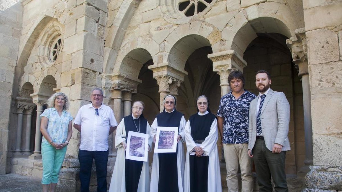 Presentación ayer en el monasterio de Vallbona de les Monges del ciclo musical ‘La Pedra Parla’.