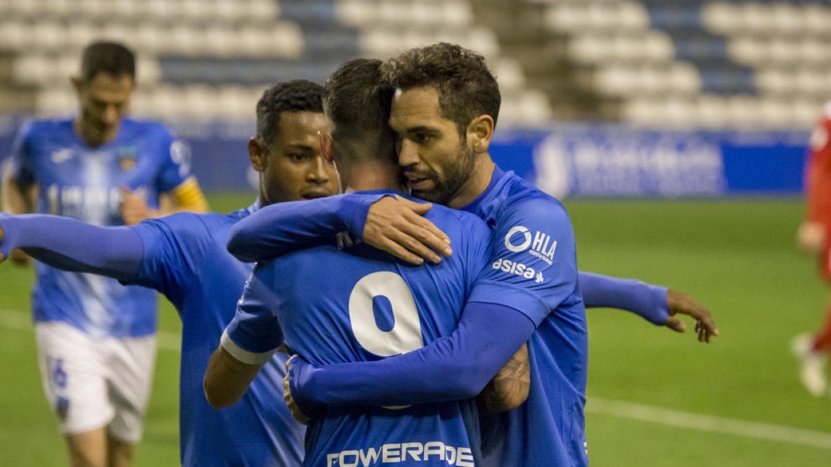El Lleida cierra el año con una victoria de oro