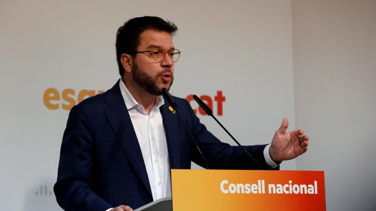 El vicepresidente del Govern, Pere Aragonès