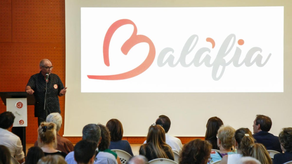 La presentación ayer de la nueva marca de Balàfia.