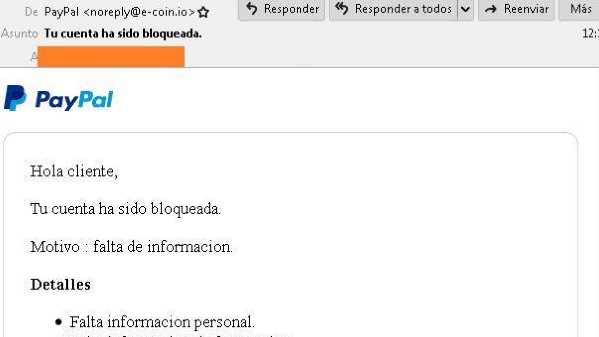 Alerten d'una estafa en el pagament per internet