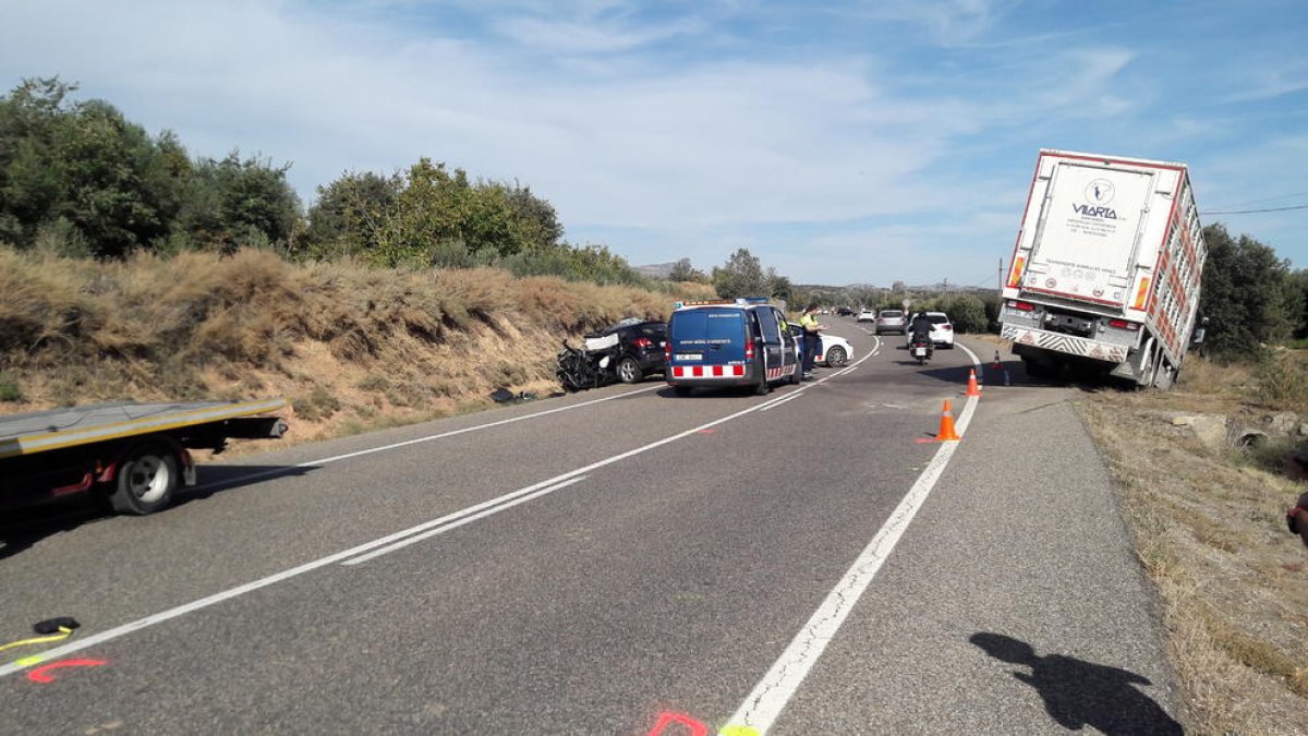 El miércoles fallecieron dos vecinos de Balaguer en la C-26 en La Sentiu.