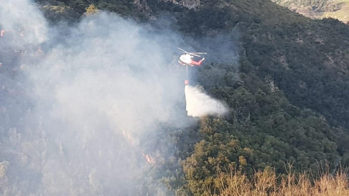 Activos unos 45 incendios en Cantabria con 700 efectivos movilizados