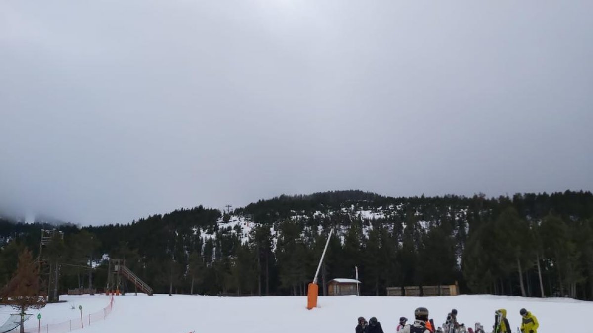 Las instalaciones de Port Ainé durante la jornada de ayer.