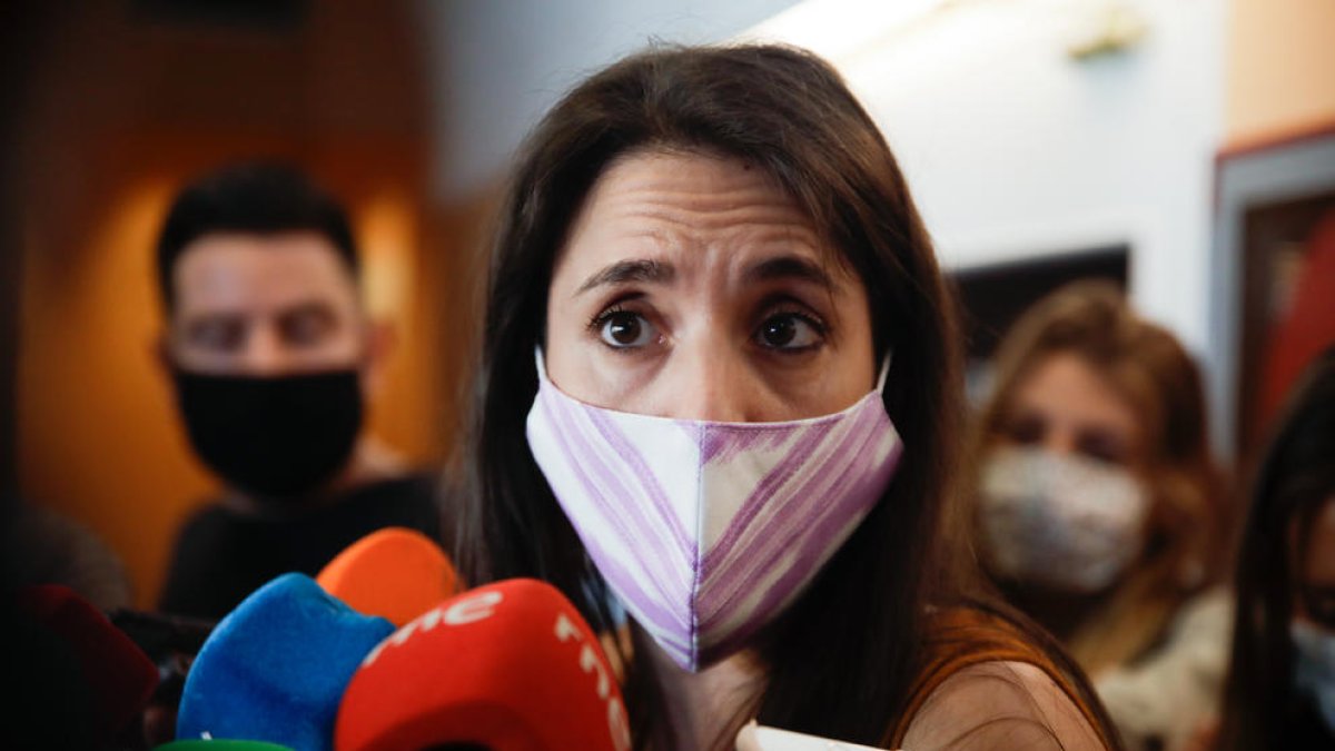 La ministra d’Igualtat, Irene Montero.