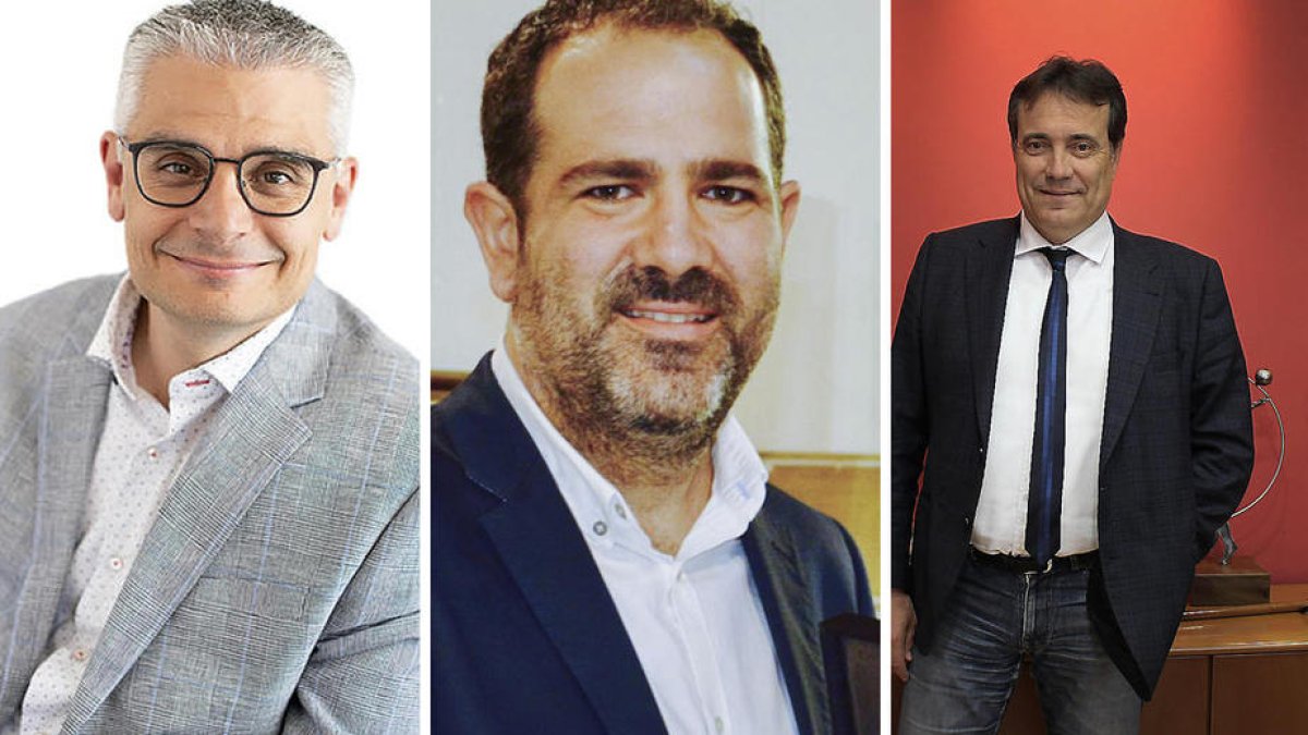 Jordi Latorre, Eloi Bergós i Josep Ibarz.
