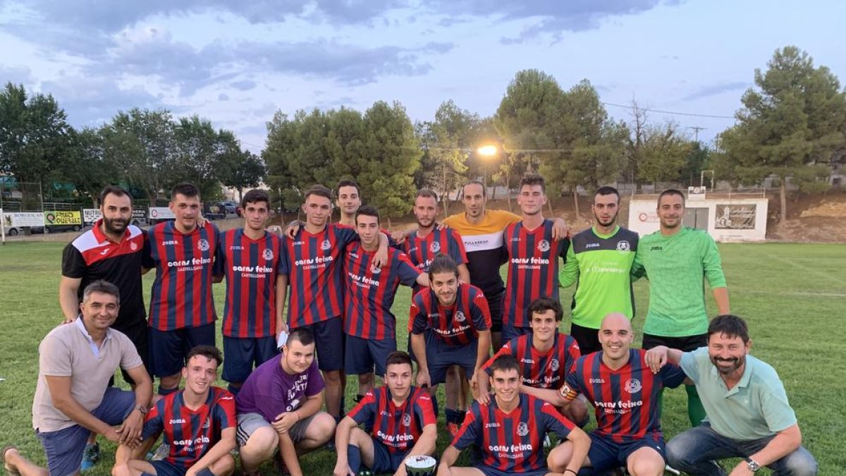Plantilla del Castelldans, ganadores del torneo este pasado fin de semana.