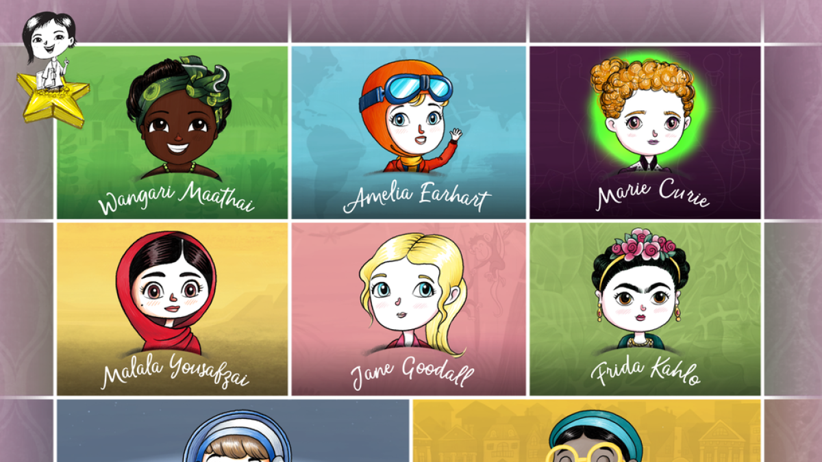 Las mujeres de la app de Sònia Alins, como la pintora Frida Kahlo.