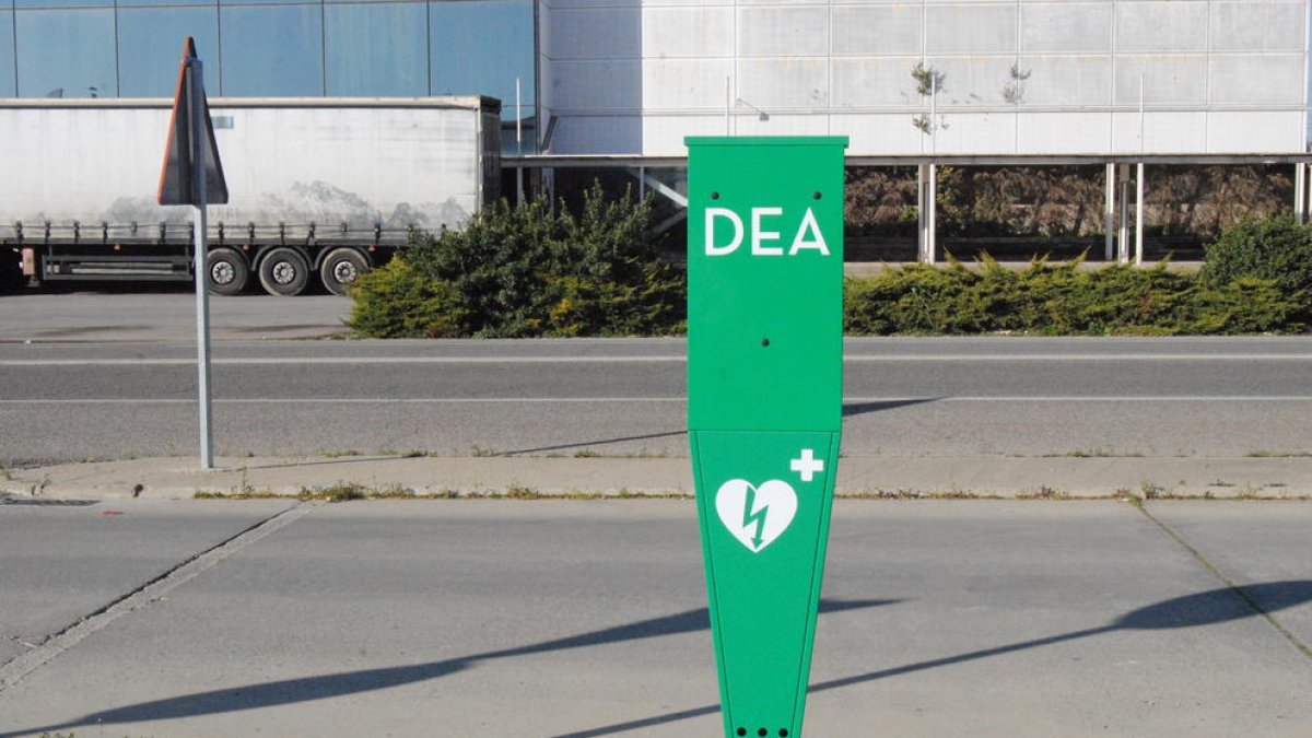 La ‘columna de rescat’ instal·lada a Golmés.