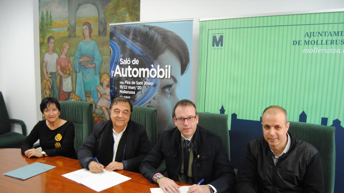 La firma del convenio de colaboración.