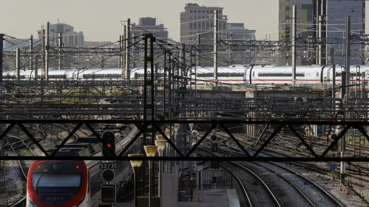 Els voltants de l’estació madrilenya d’Atocha.