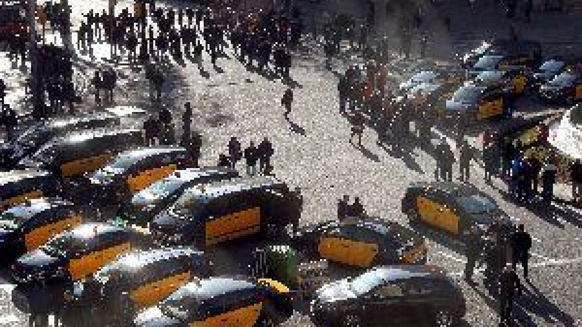 Els taxistes de Barcelona inicien el seu tercer dia de vaga