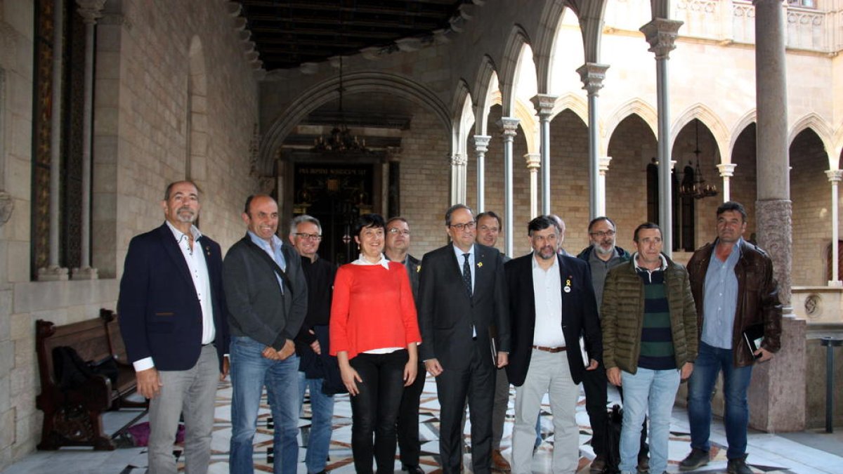 Quim Torra va analitzar ahir el pressupost d’Agricultura i la PAC amb la Permanent d’Unió de Pagesos.