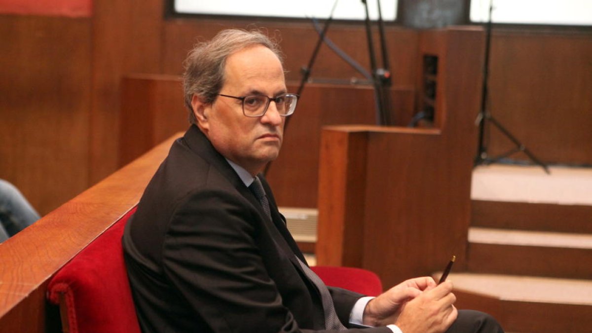 El judici contra Torra per desobeir la JEC queda vist per a sentència