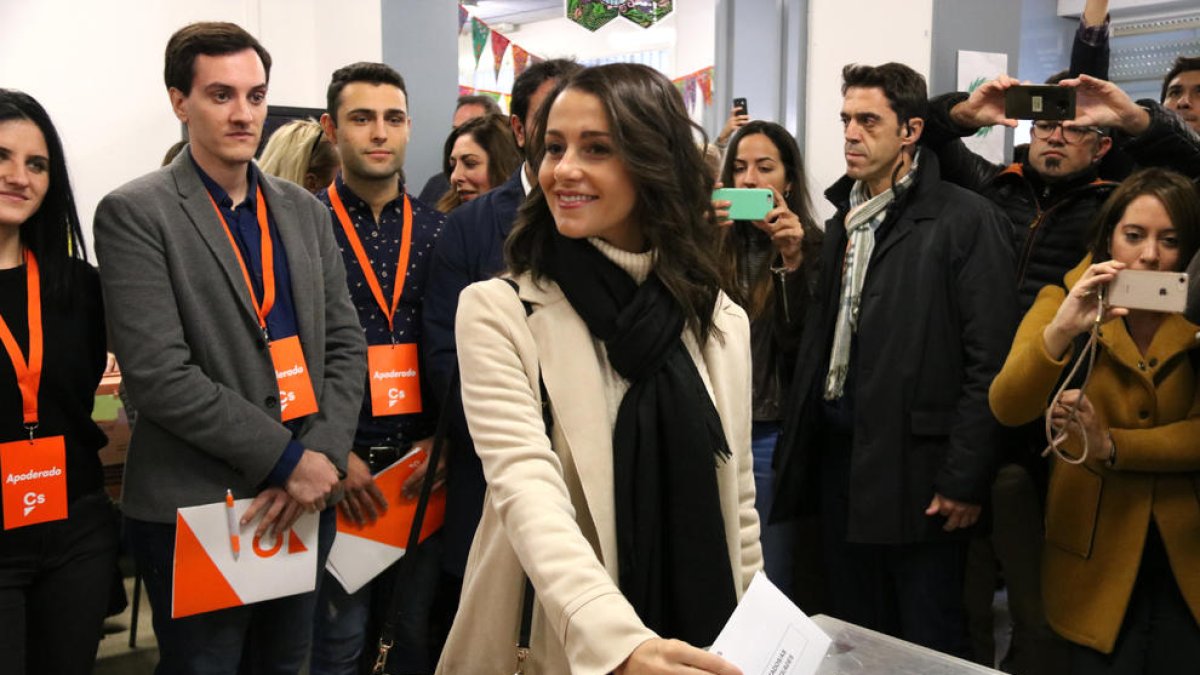 La portavoz de Cs, Inés Arrimadas.