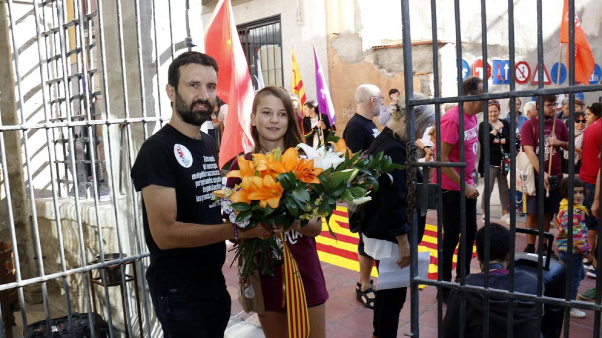 Imagen de archivo de la ofrenda floral en el Roser.