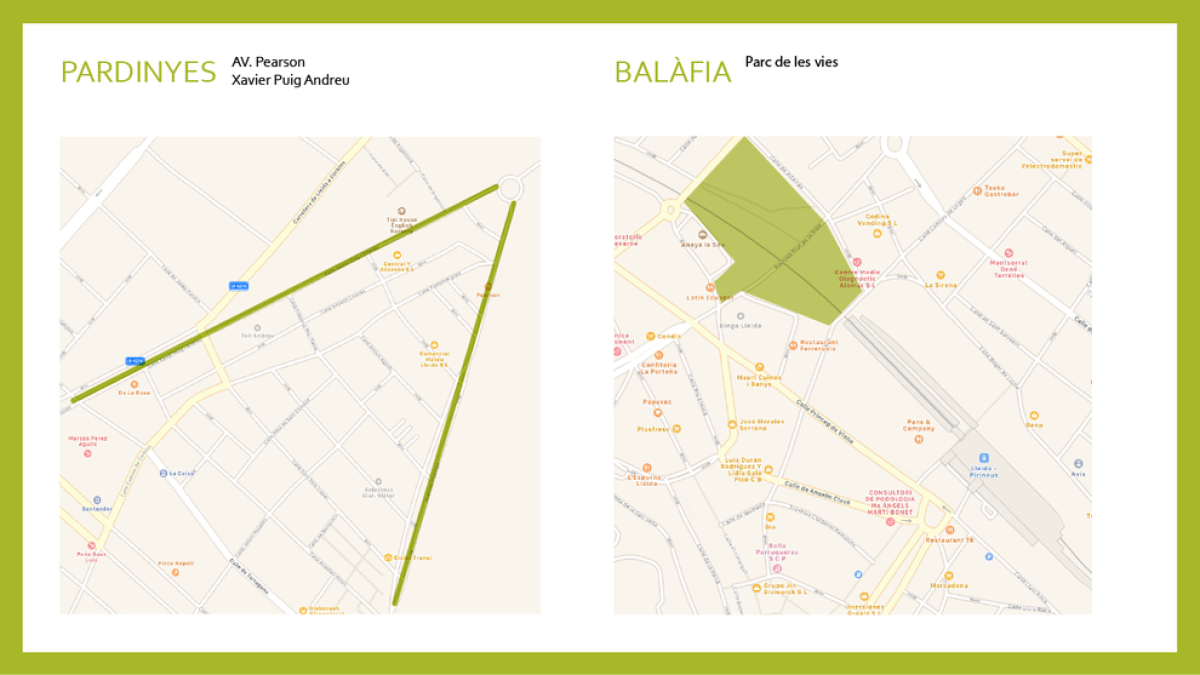 La Paeria publica el llistat de zones de Lleida menys caloroses