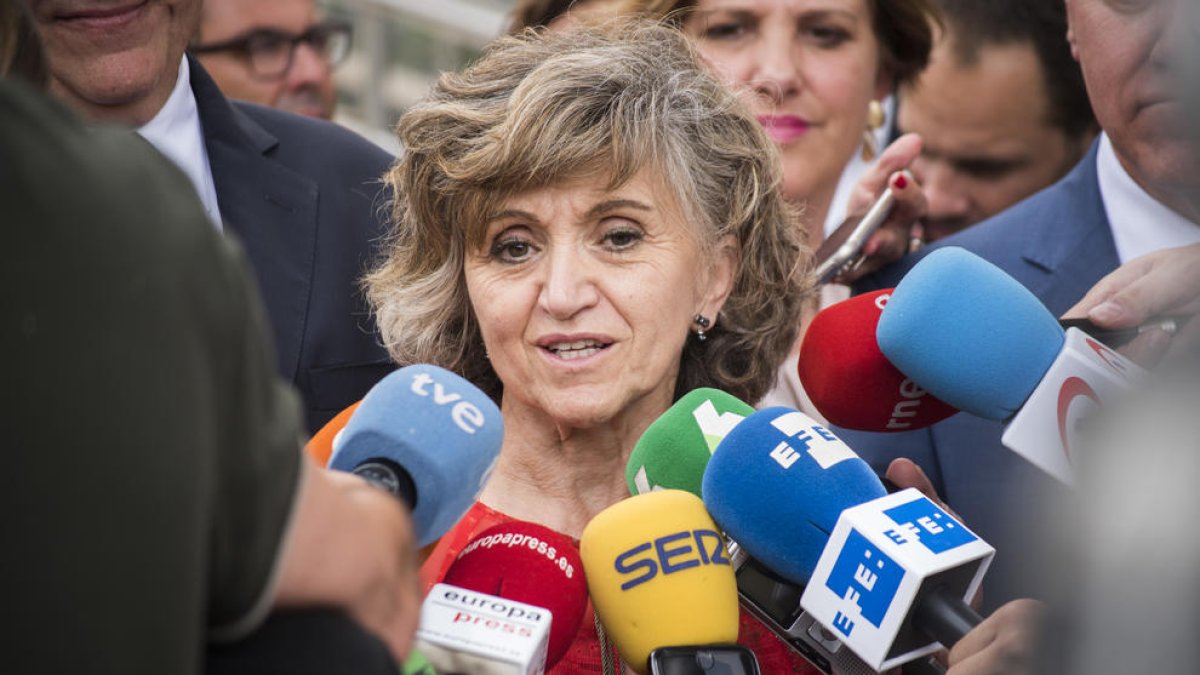 La ministra de Sanitat en funcions, María Luisa Carcedo, ahir.