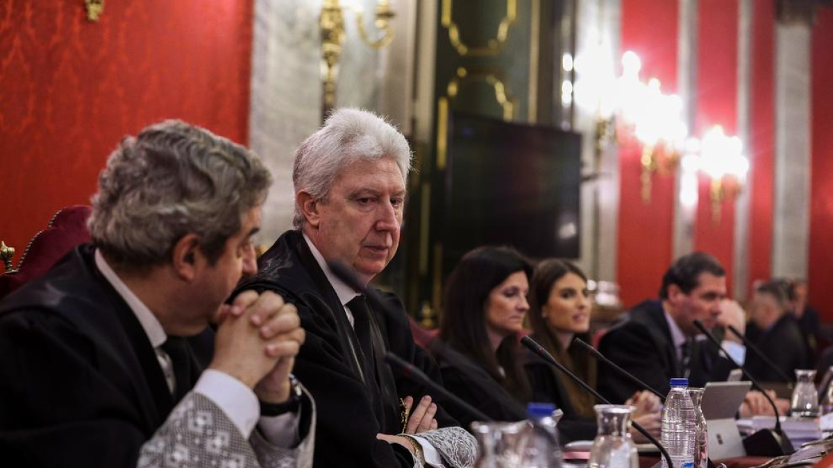 Javier Zaragoza y Fidel Cadena, dos de los fiscales que actuaron en el juicio del 1-O en el Supremo.