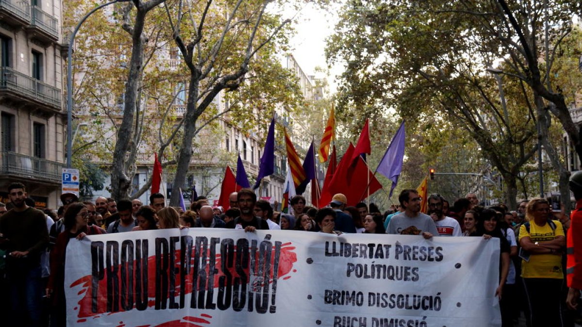 La manifestació va arrancar a la plaça Urquinaona i va acabar a Arc de Triomf.