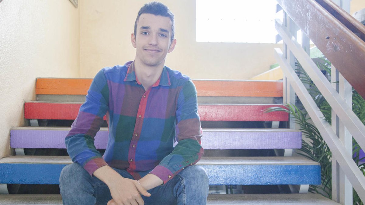 L’alumne de l’institut Ribera del Sió d’Agramunt guanyador del premi Exporecerca, Josep Ribalta.