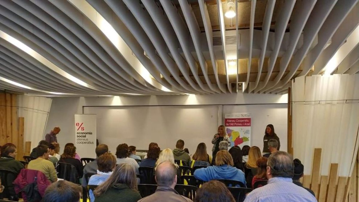 Un momento de la jornada de ‘networking’ de la Alta Ribagorça.