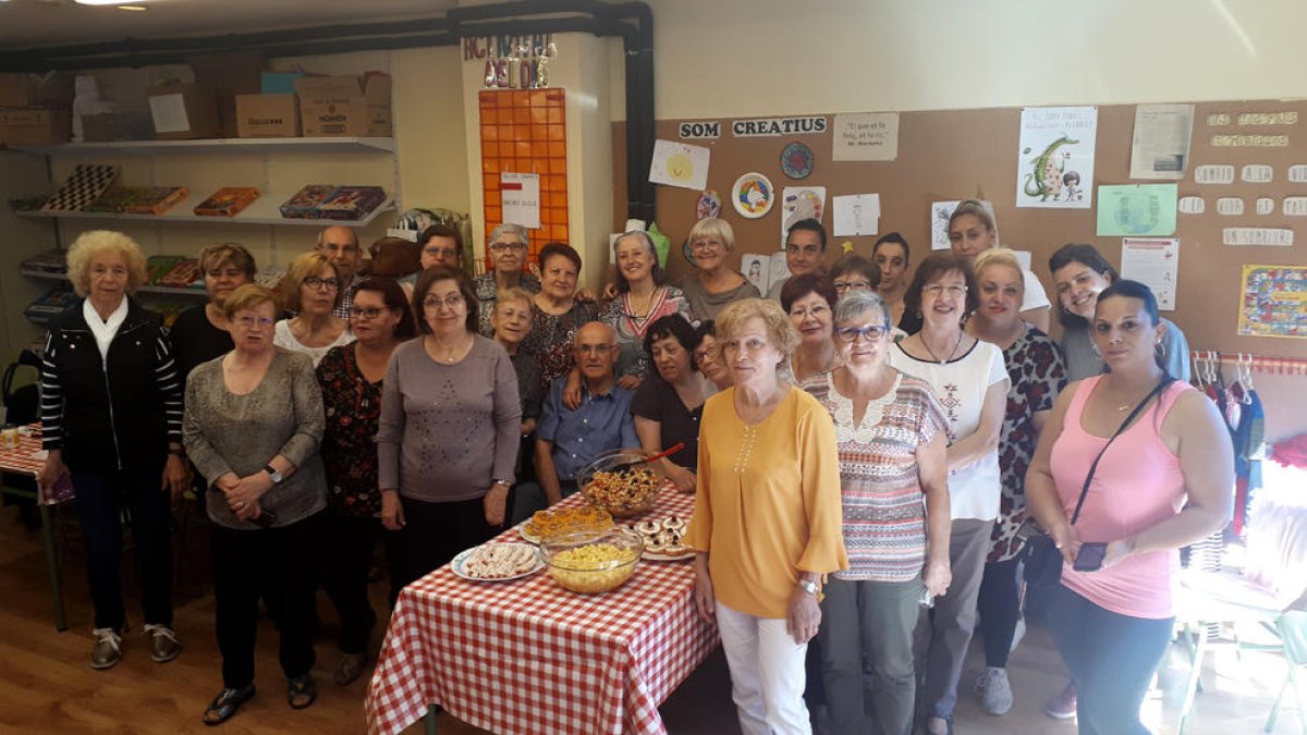 Imagen de los participantes del taller en la ciudad de Lleida.