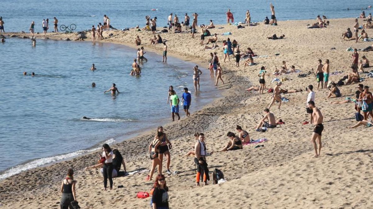 La Barceloneta, a vessar.