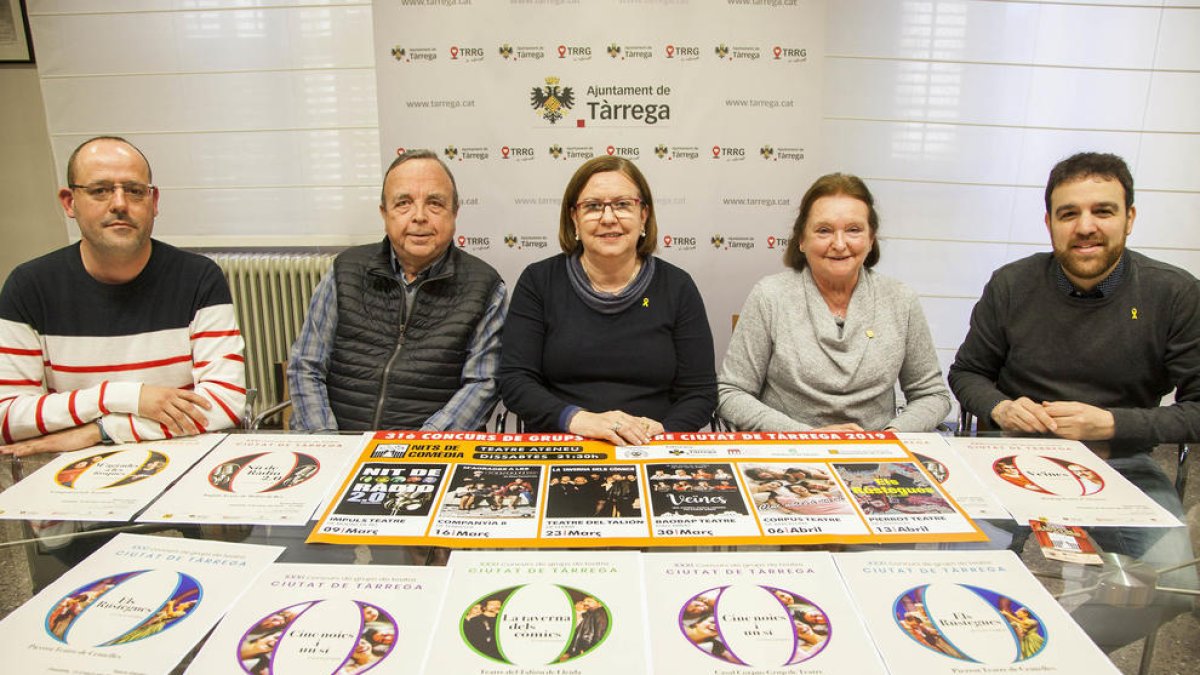 Presentació ahir a Tàrrega de la 31 edició del concurs teatral.