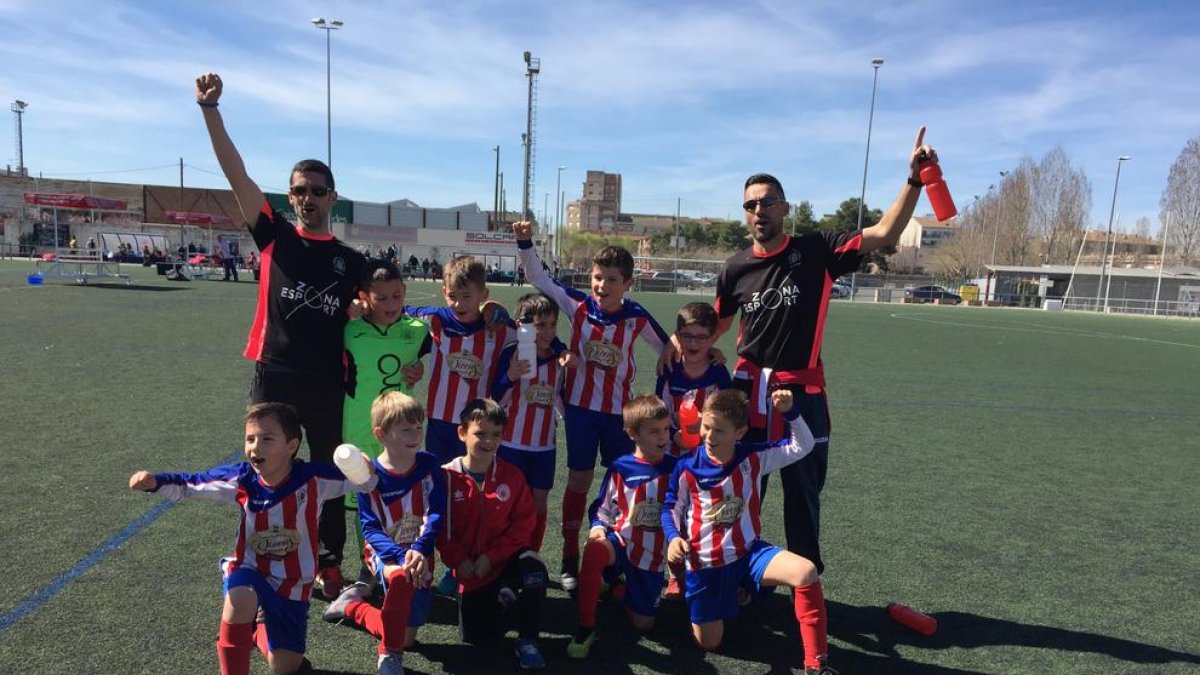 El prebenjamí A de l’Agramunt, campió de Lliga invicte