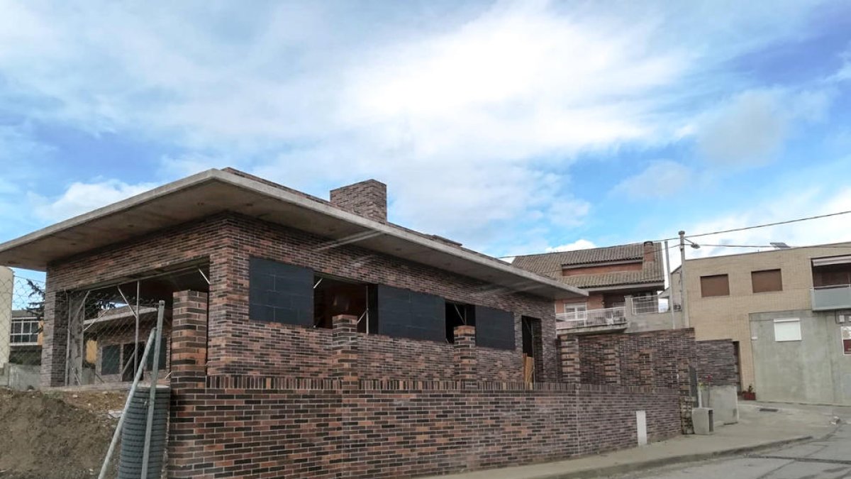 Imagen de la vivienda que se estaría construyendo sin licencia en La Portella.