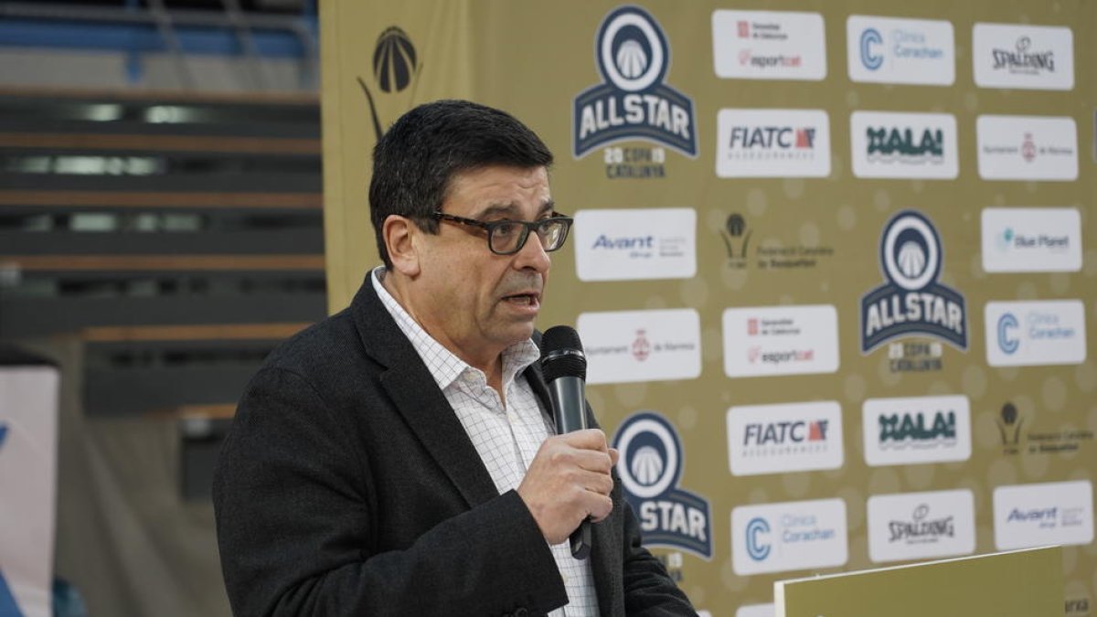 Ferran Aril, en la presentació de l’All Star de la Copa Catalunya.